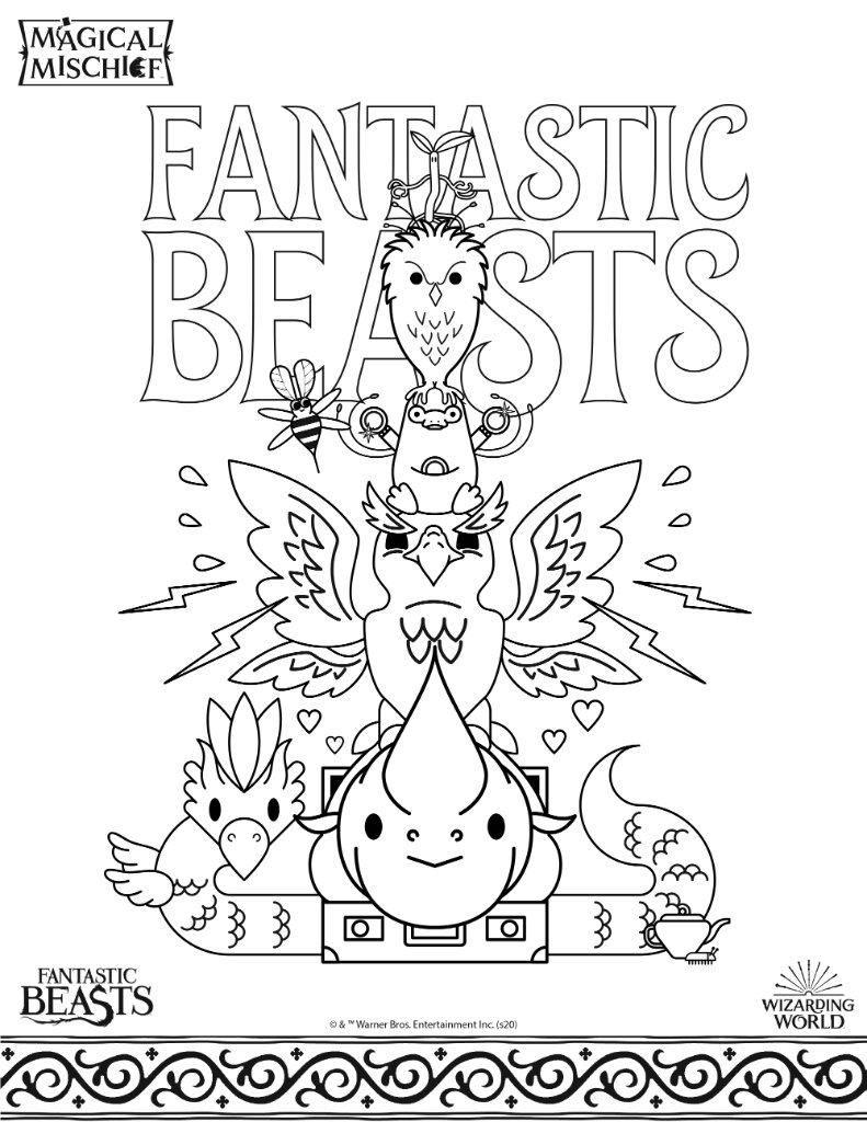 Fantastic Beasts On X Create Your Own Magical Menagerie With These Colouring Sheets Featuring Your Favourite Beasts MagicalMischief Https t co d4NpVUrs7p X