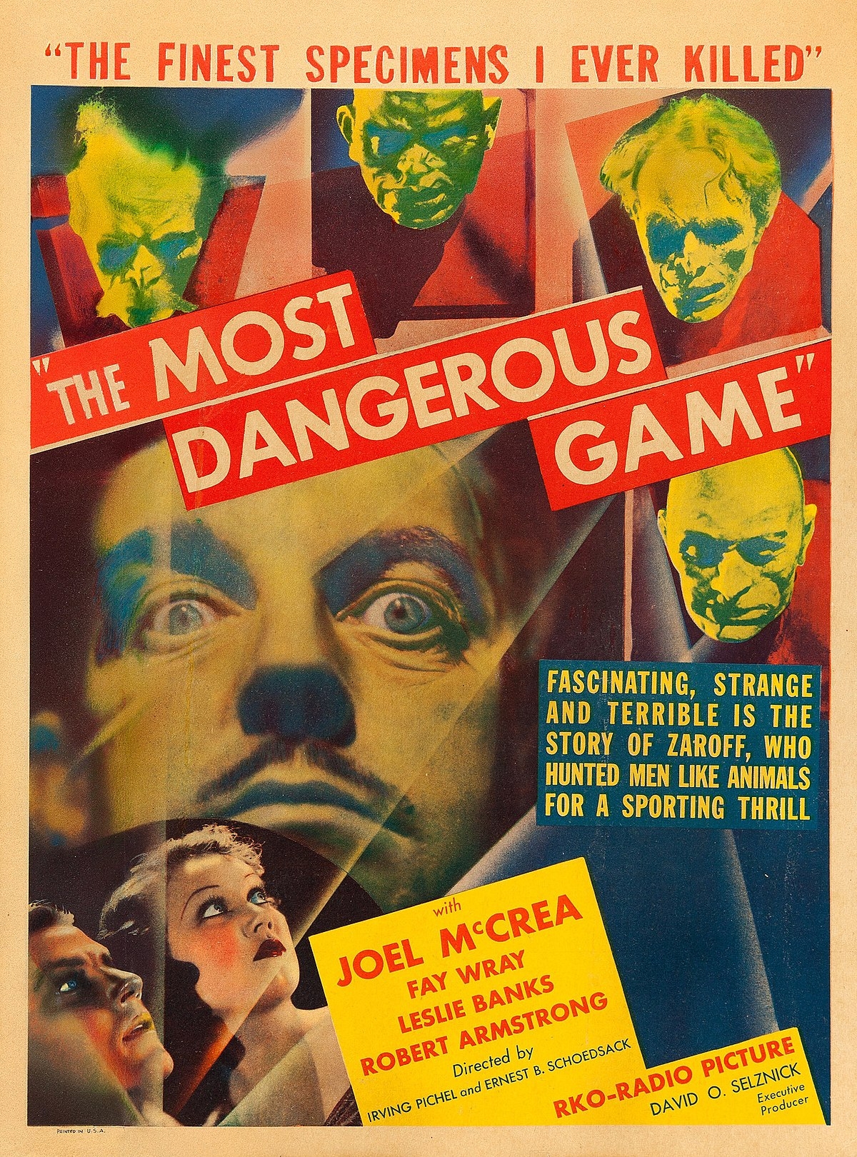 File The Most Dangerous Game 1932 Poster Card jpg Wikimedia Commons
