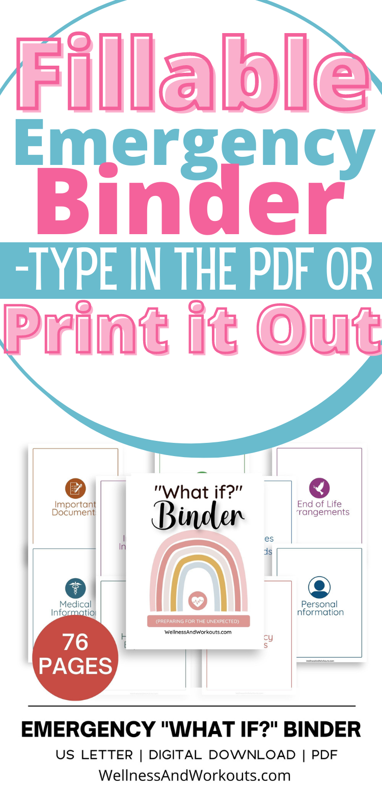 Free Printable Emergency Binder Printables