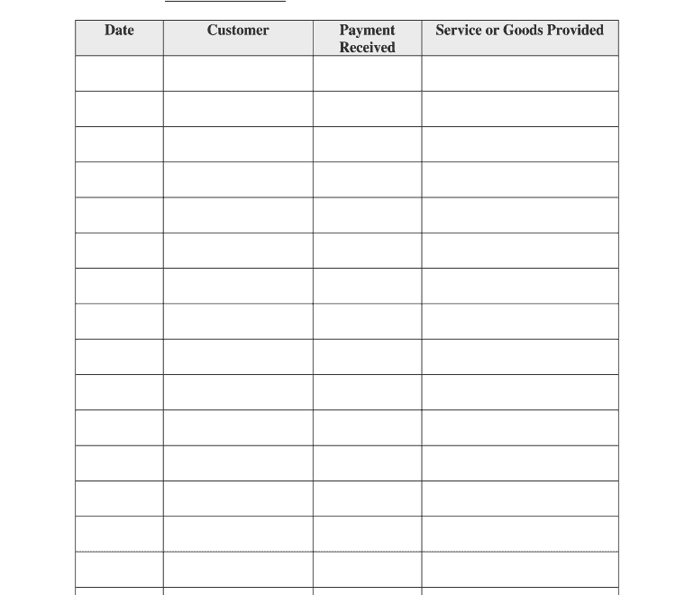 Fillable Self Employment Ledger Fill Online Printable Fillable Blank PdfFiller
