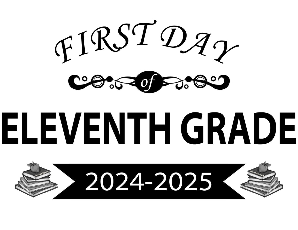 First Day Of School Signs FREE Printable Black And White 