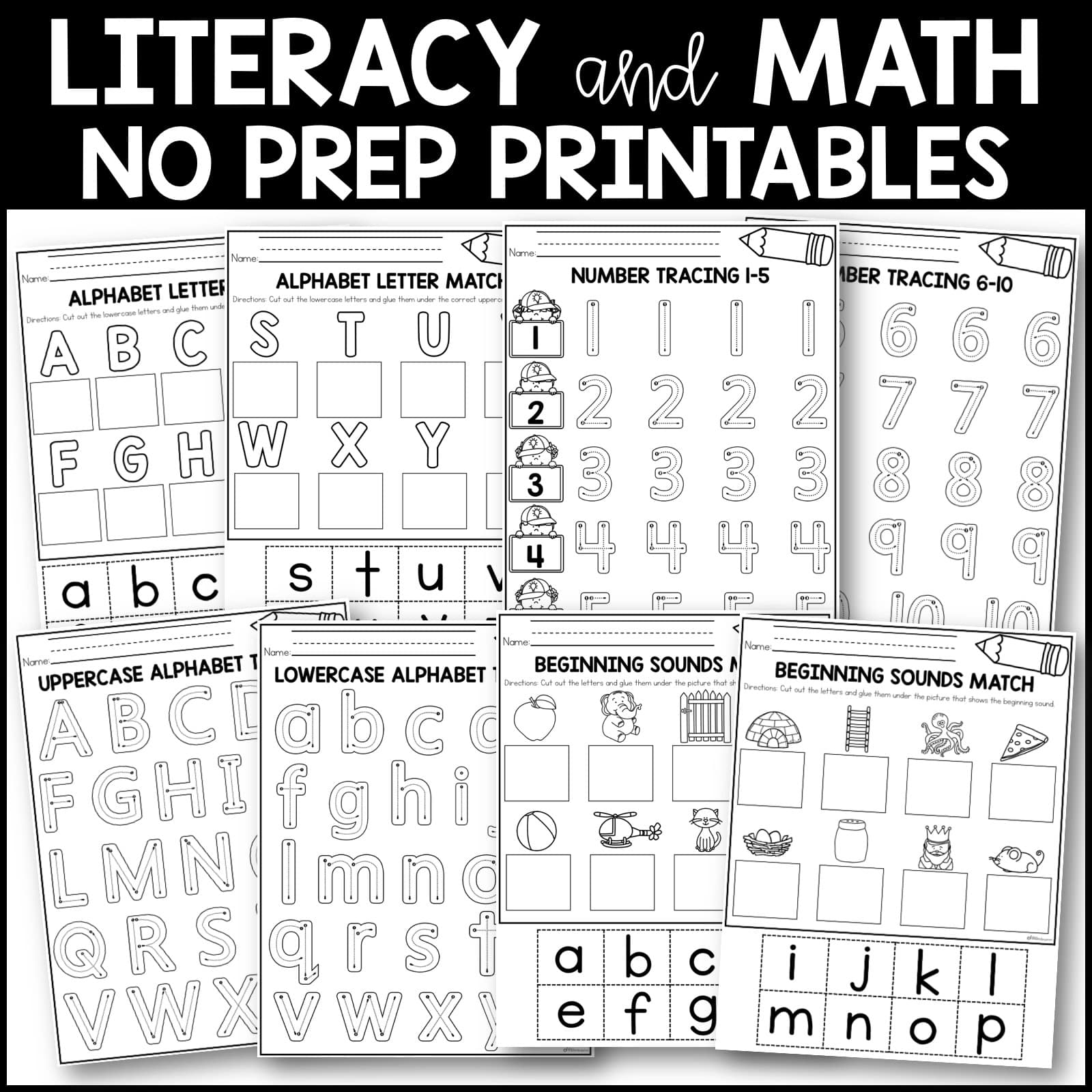 First Week Of Kindergarten No Prep Printables Back To School Worksheets Miss Kindergarten