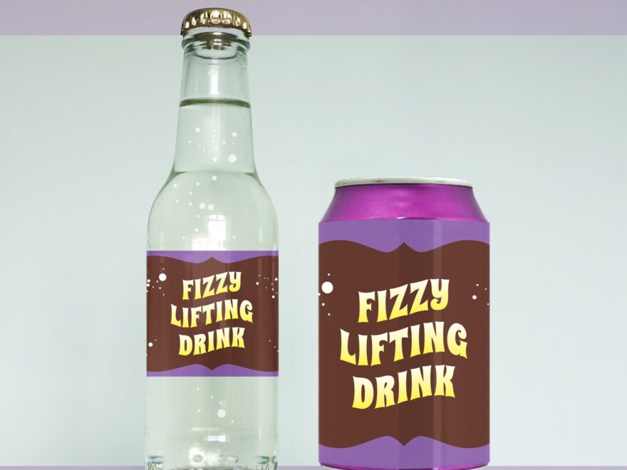 Fizzy Lifting Drink Labels For Water Bottles Soda Cans Willy Wonka Chocolate Factory Party Diy Printable PDF Etsy
