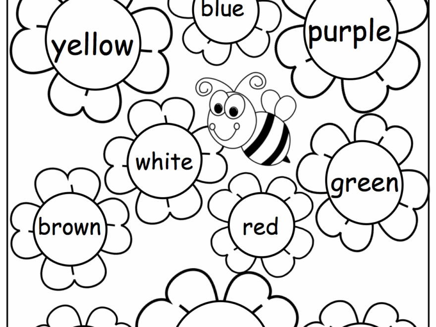 Flower Color Words Worksheet Made By Teachers