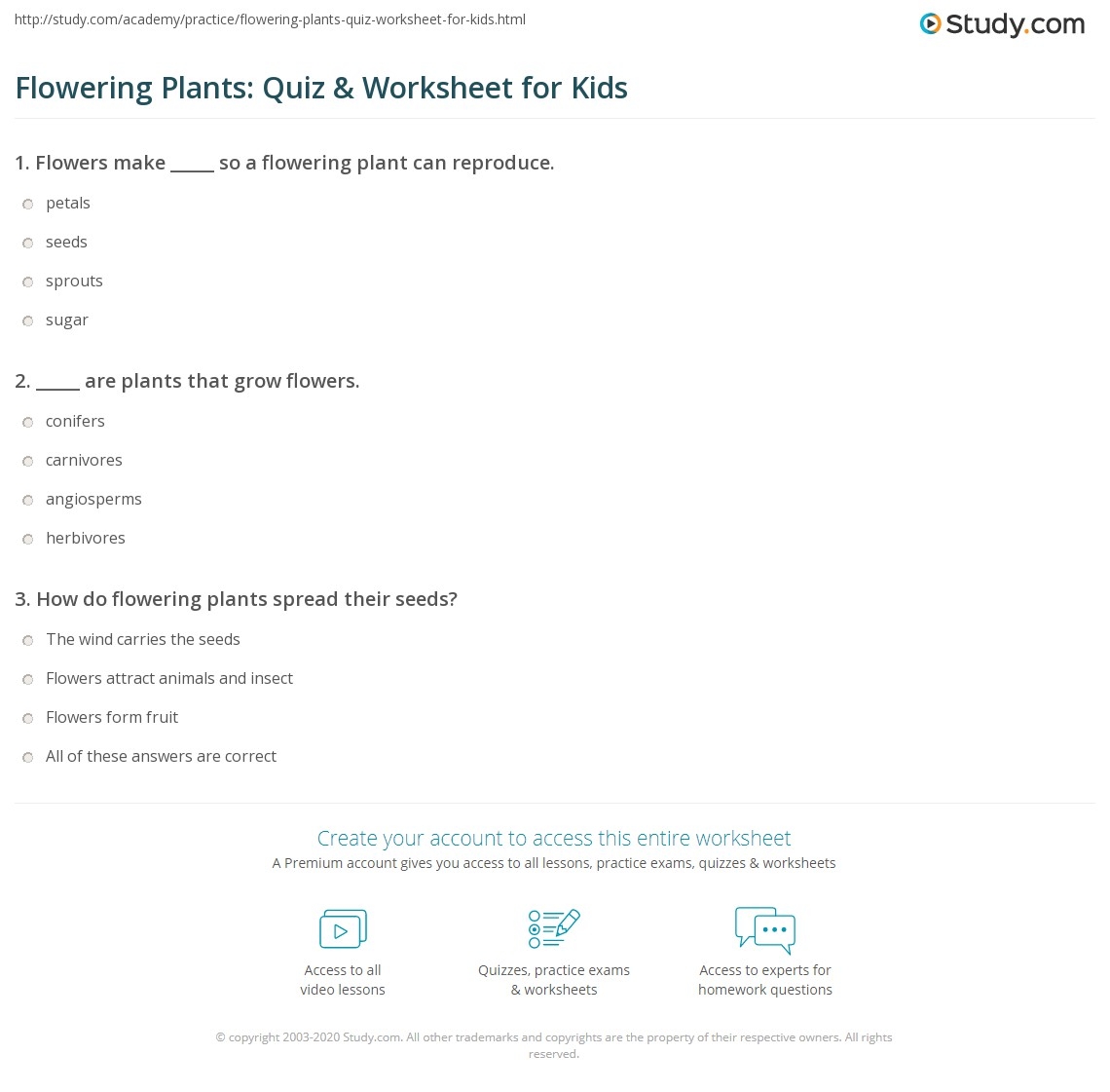 Printable Flower Trivia Questions And Answers
