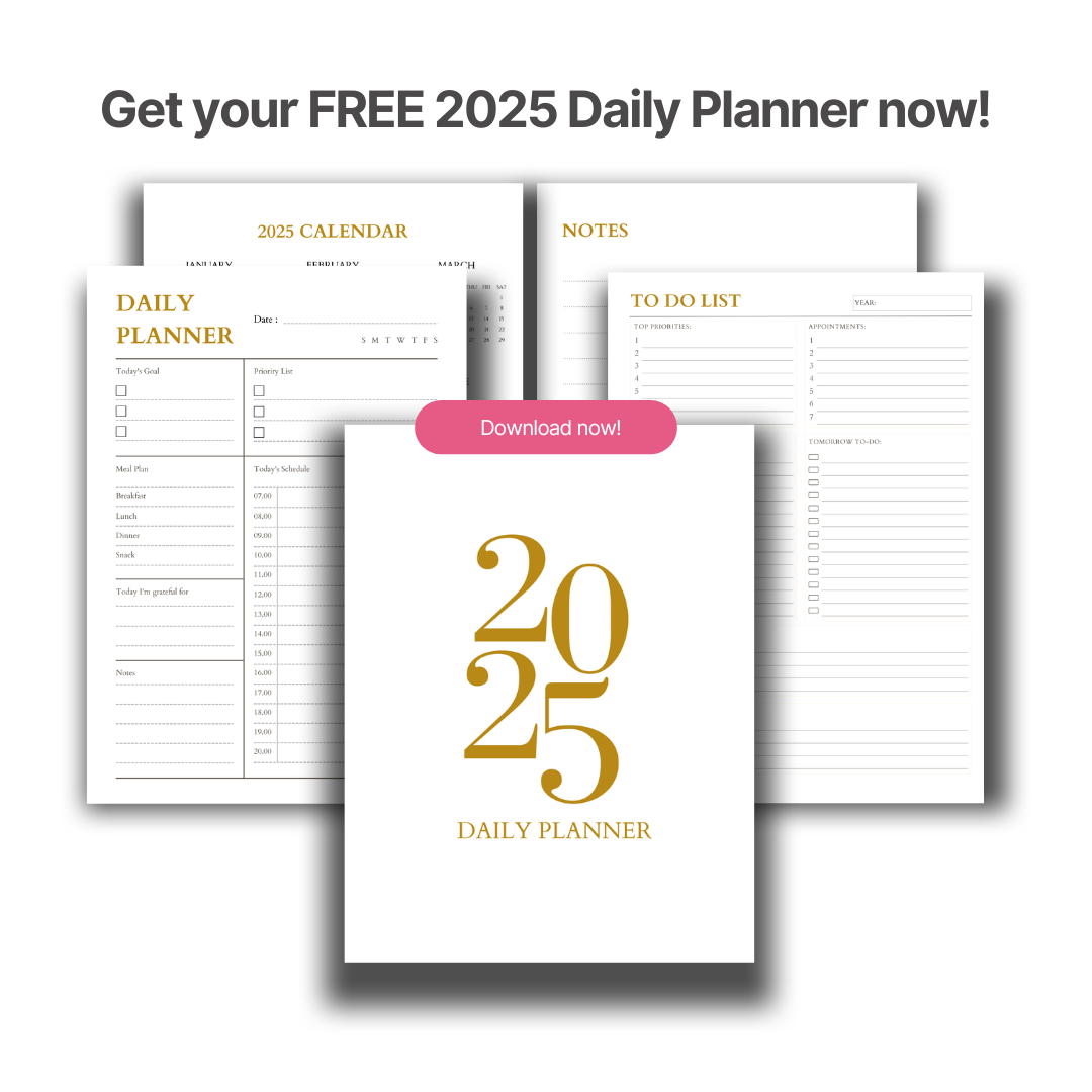 FREE 2025 Daily Planner Printable Payhip