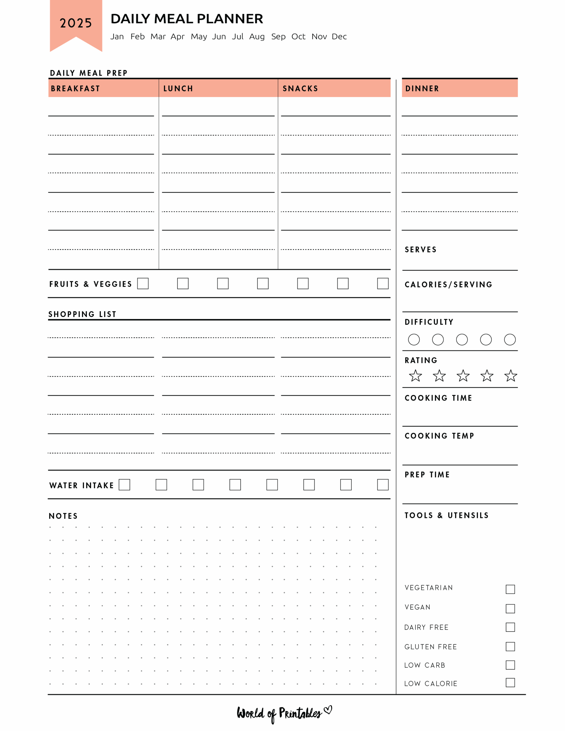 Free 2025 Planner 65 Page Printable Planner 4 Color Styles