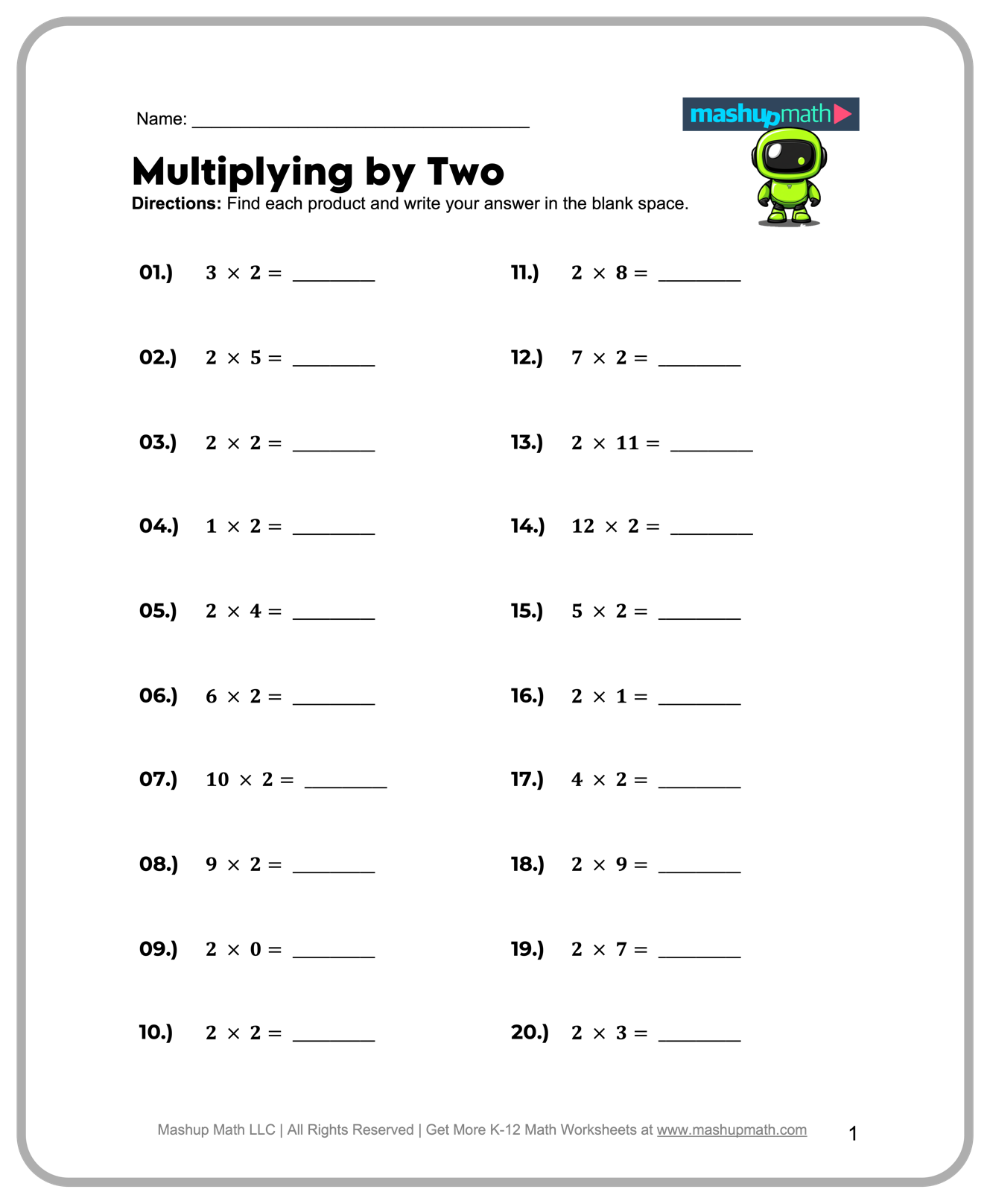 Printable Math Pages For 2Nd Grade