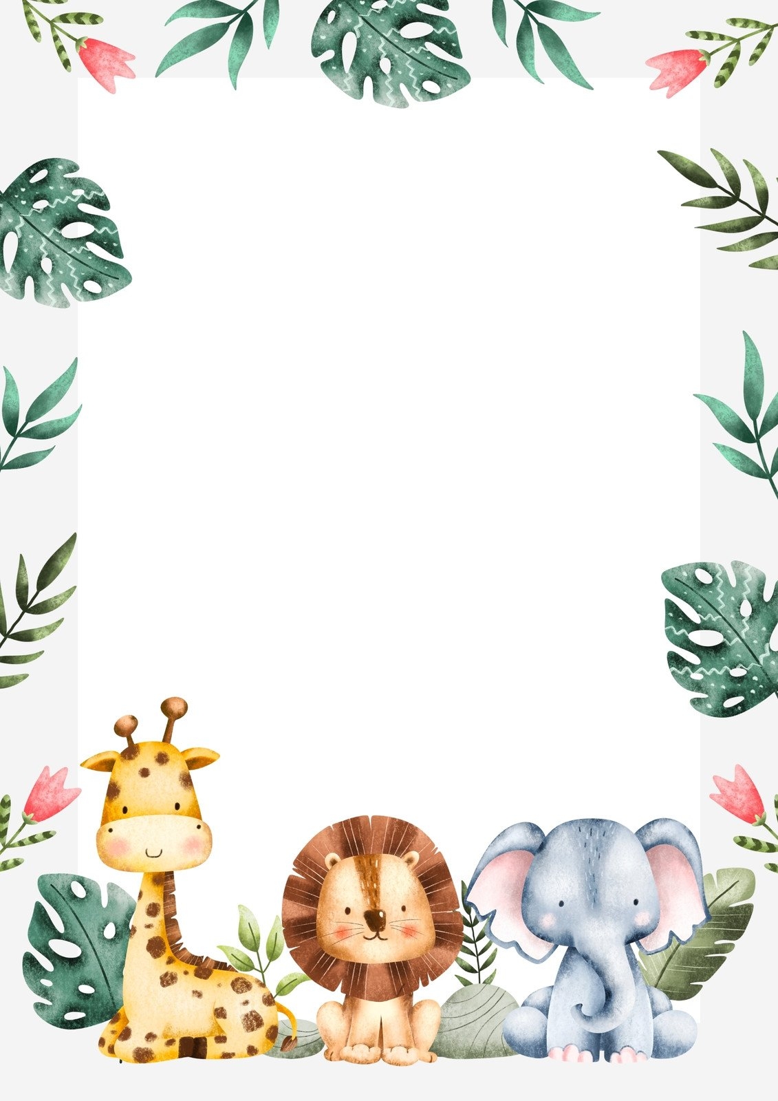 Free Printable Baby Safari Animals