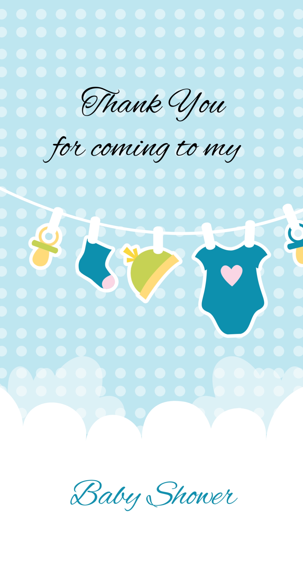 Free Baby Shower Thank You Tag Template To Edit Online