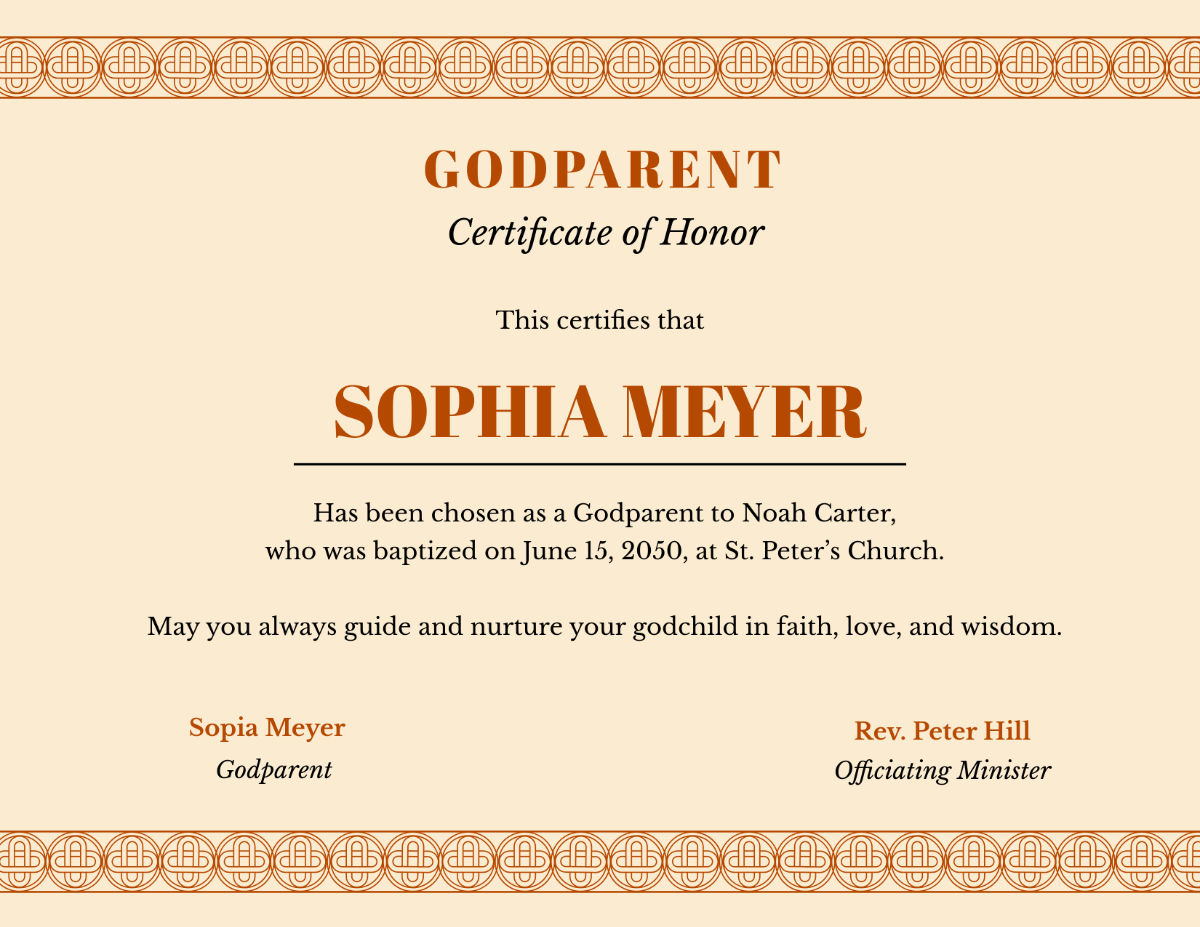 Free Baptism Certificate Templates To Edit Online