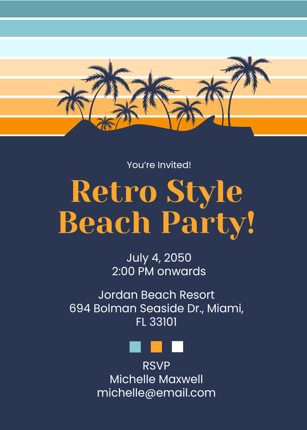 Free Beach Invitation Templates Editable And Printable