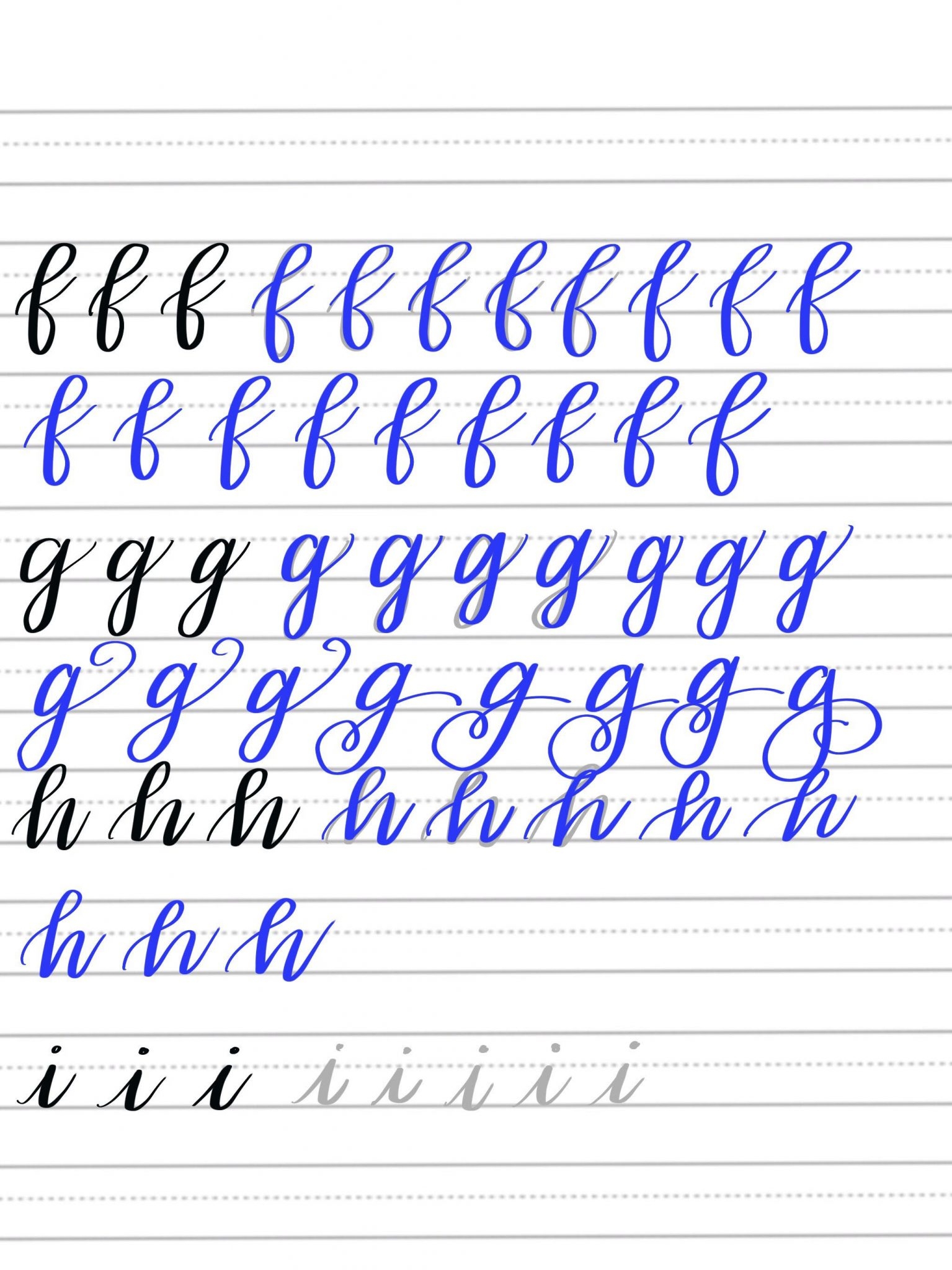 Free Printable Calligraphy Practice Sheets