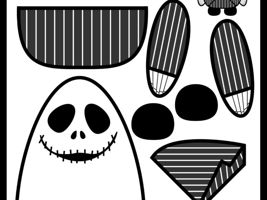 Free Build Jack Skellington Printable For Halloween