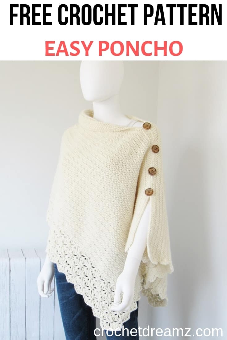 Free Printable Crochet Poncho Pattern