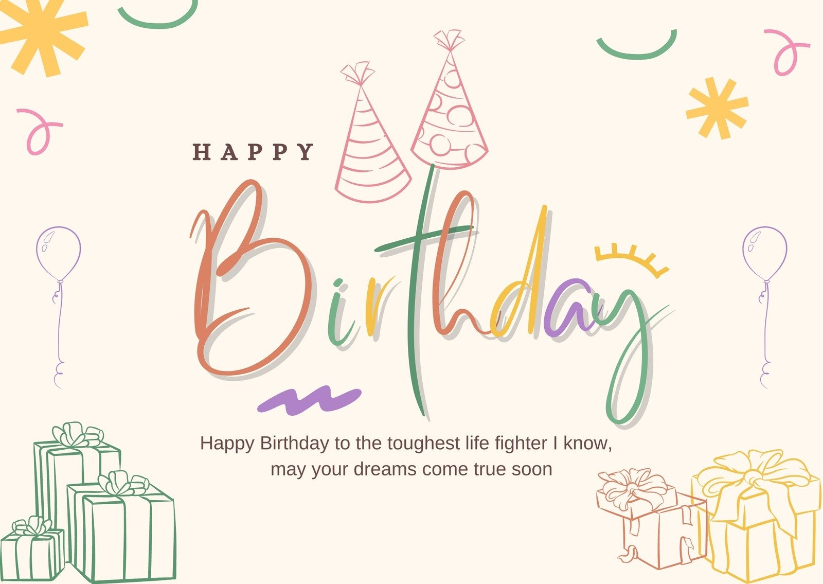 Free Custom Printable Birthday Card Templates Canva Worksheets Library