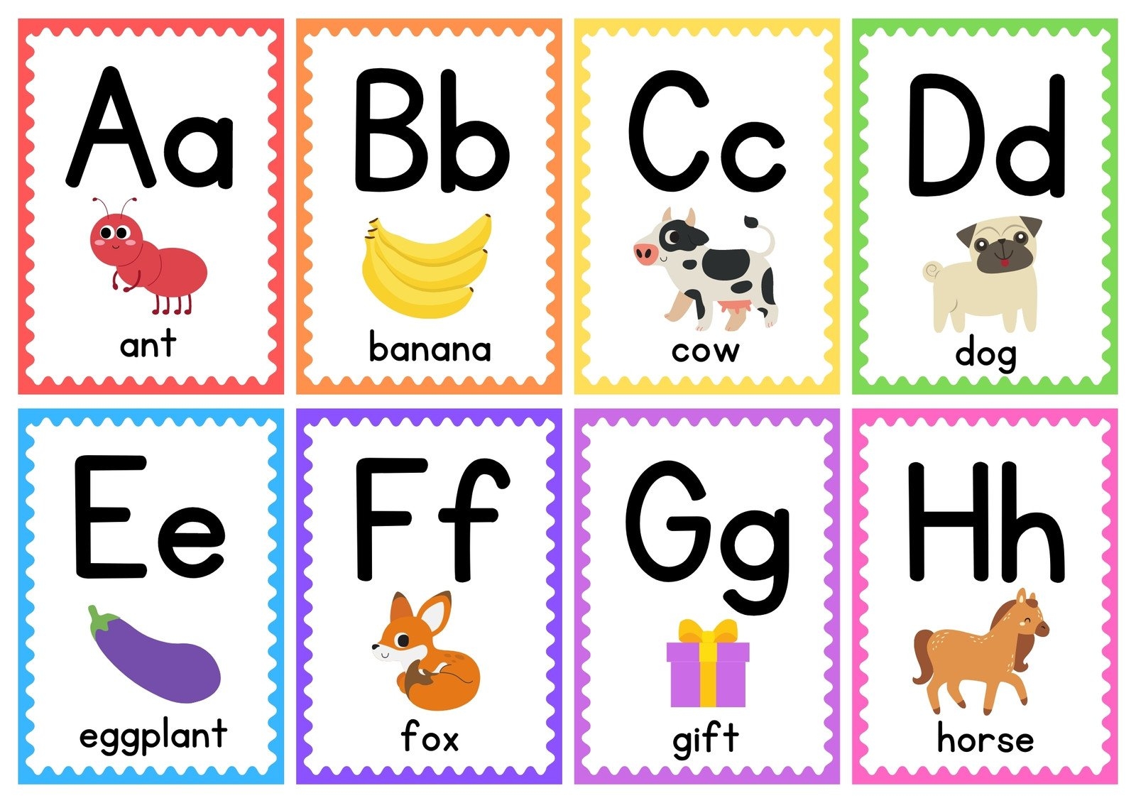 Free Printable Alphabet Flash Cards