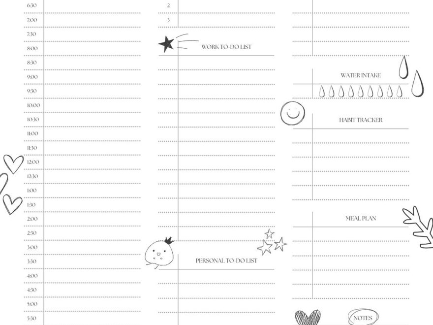 Free Daily Planner Templates To Customize Canva
