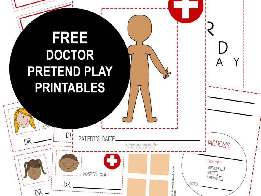 FREE Doctor Play Set Printables Steph Leighworthy