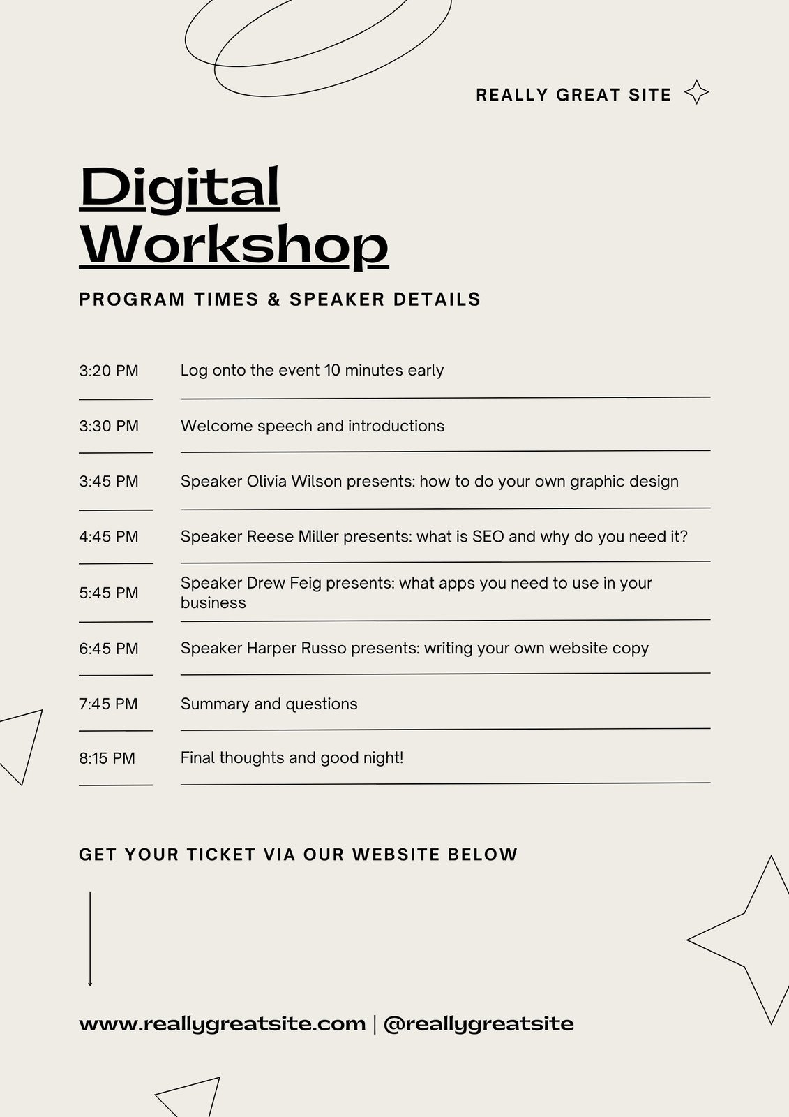 Free Editable And Printable Event Program Templates Canva