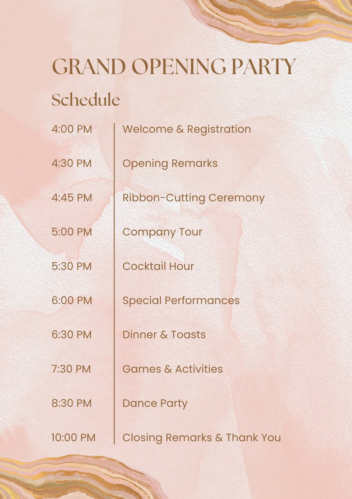 Free Editable And Printable Event Program Templates Canva
