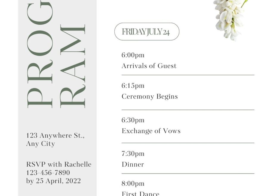 Free Editable And Printable Event Program Templates Canva
