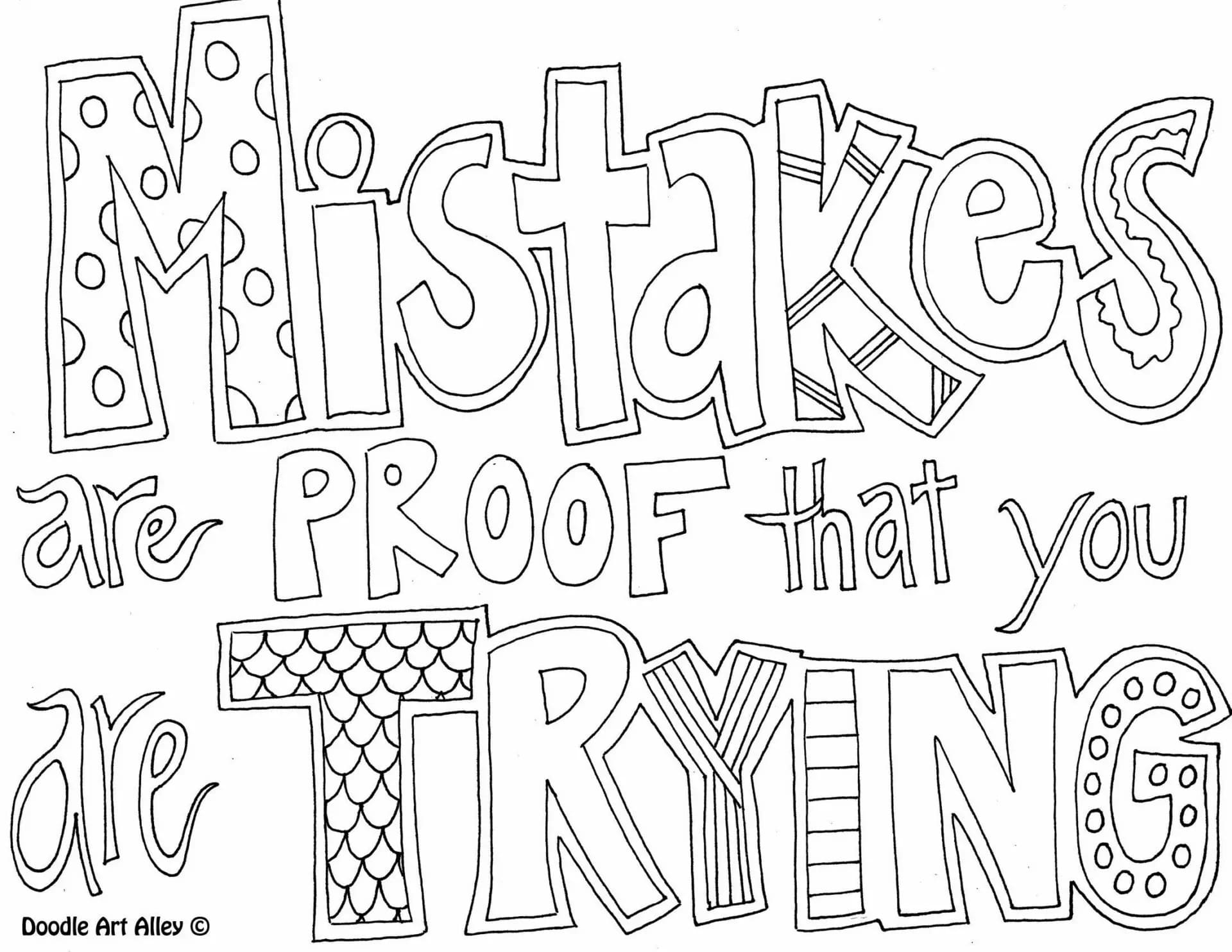 Free Printable Growth Mindset Coloring Pages