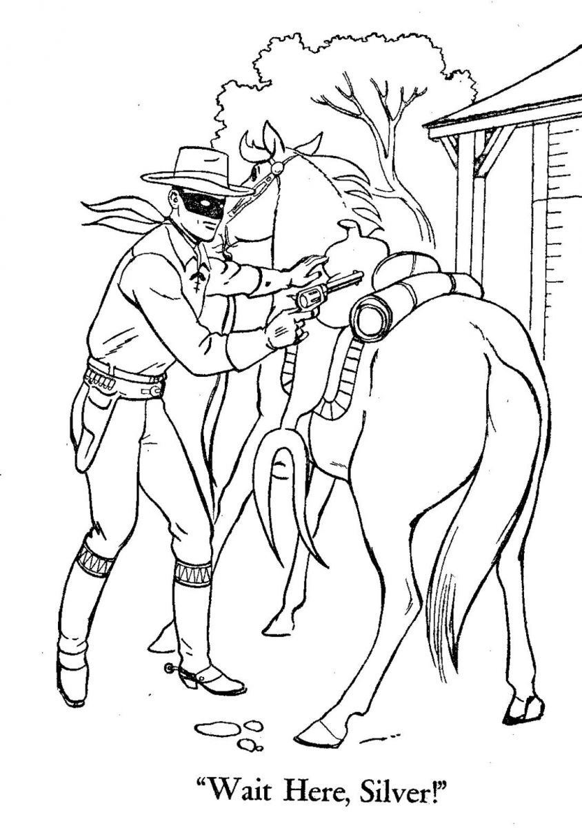Printable Color Pages Of The Lone Ranger