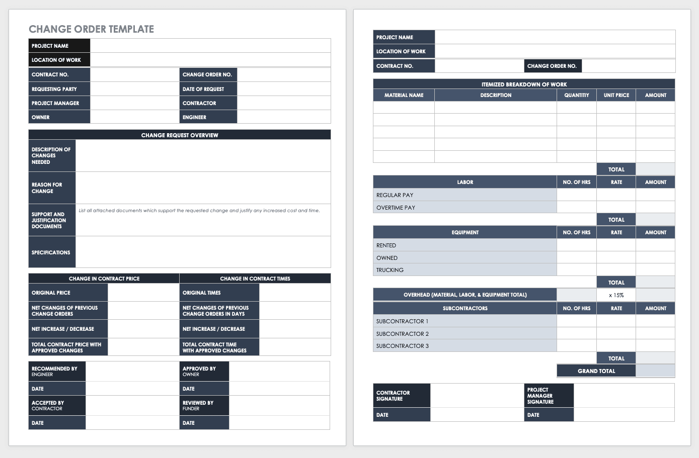 Sales Order Forms Free Printable