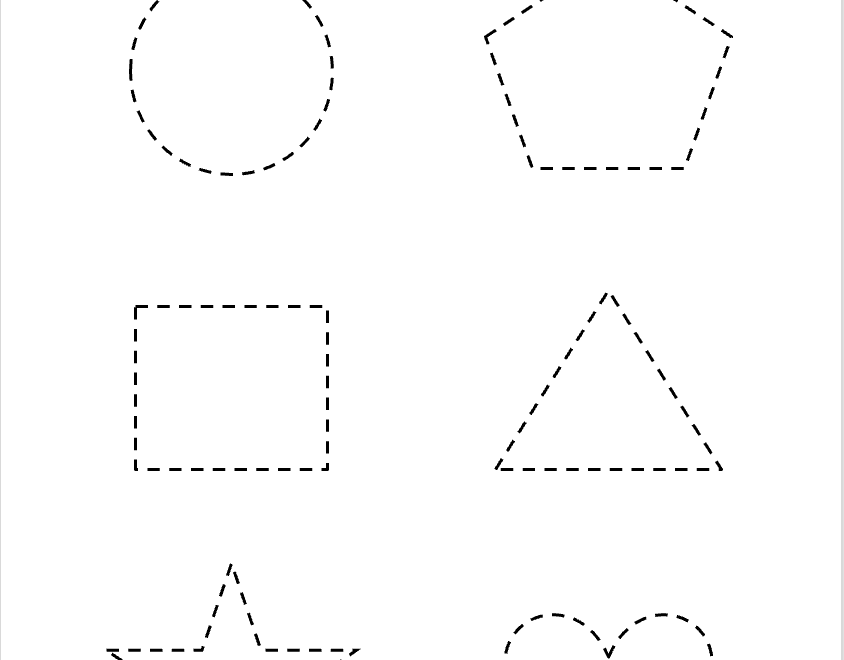 Free Preschool Tracing Shapes Printable Free Worksheets Free4Classrooms