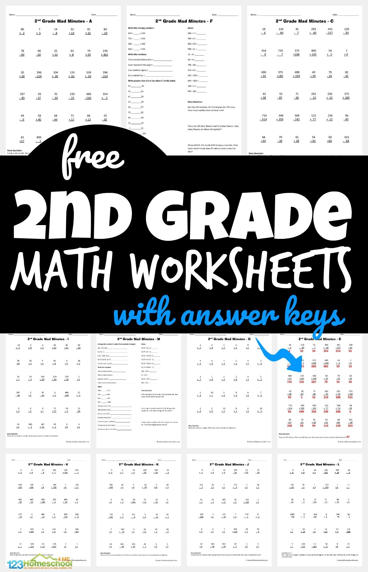 Printable Math Pages For 2Nd Graders