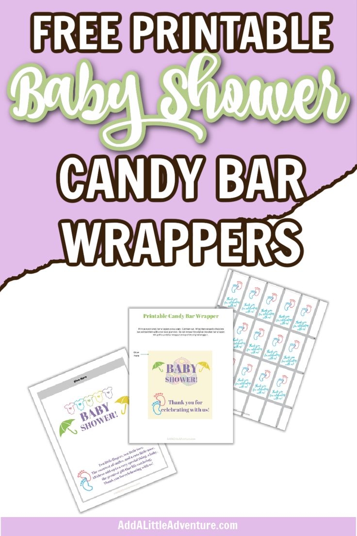 Free Printable Baby Shower Candy Bar Wrappers