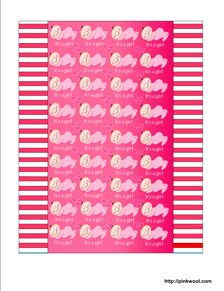 Free Printable Baby Shower Candy Wrappers For Girl And Boy Showers
