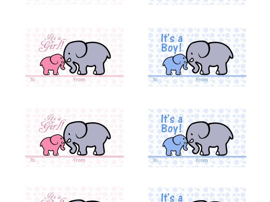 Free Printable Baby Shower Gift Tags