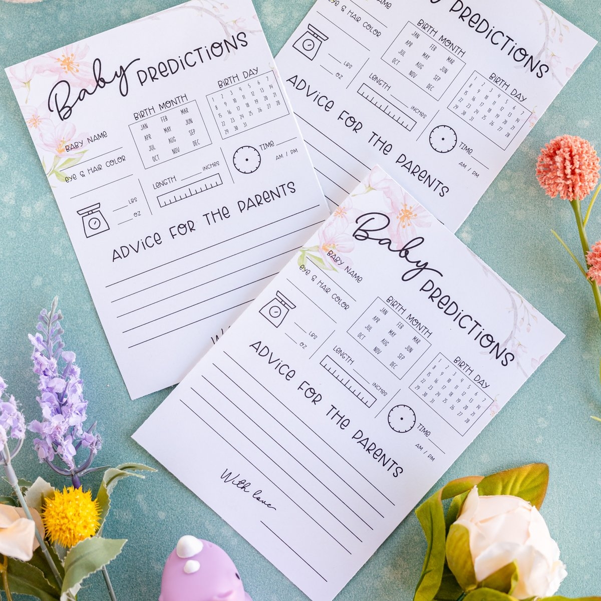 Free Printable Baby Predictions And Advice