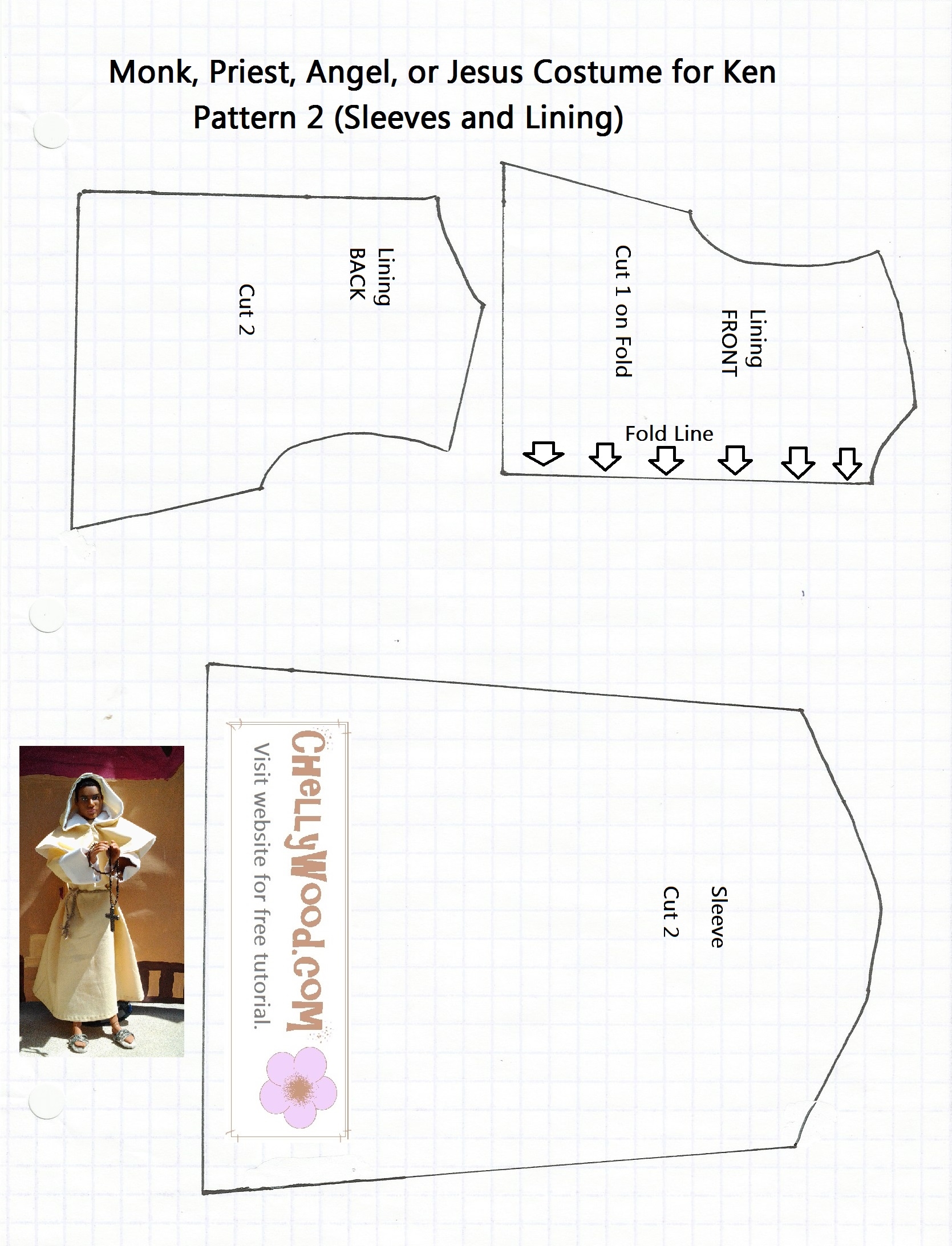FREE Printable Barbie Doll Clothes Patterns Free Doll Clothes Patterns