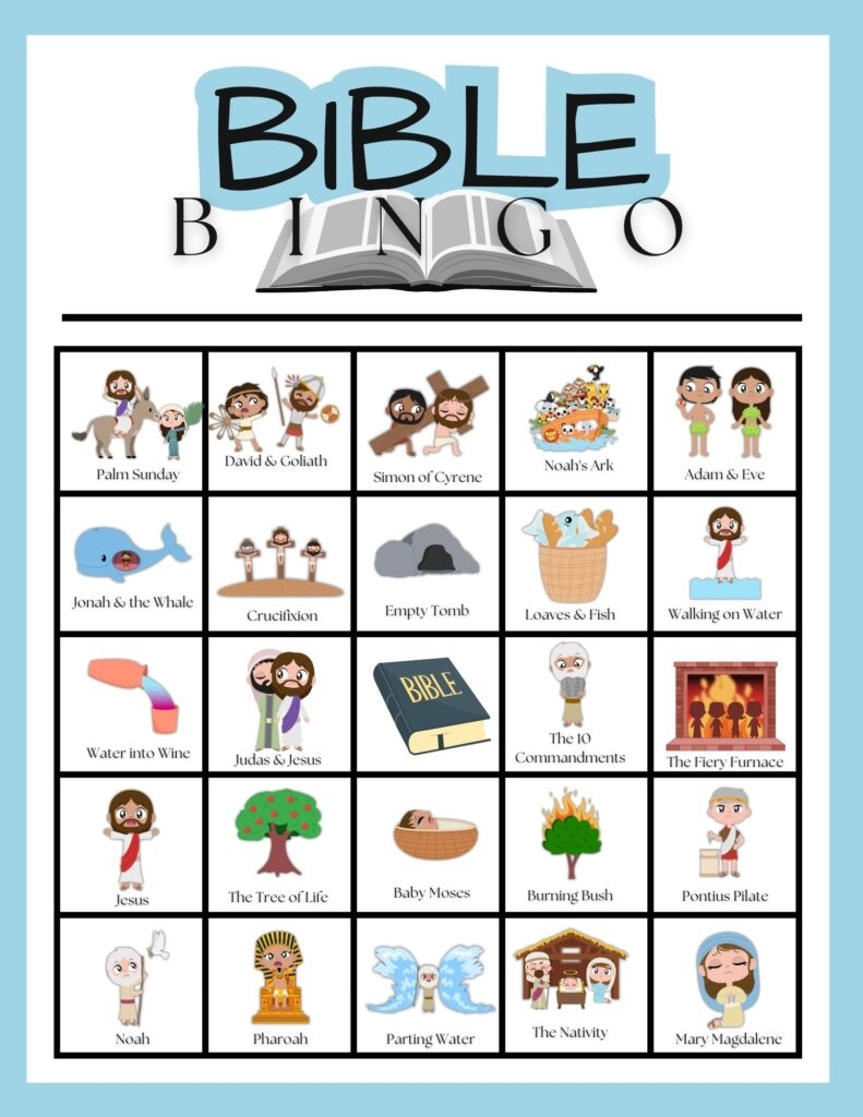 Printable Bible Games For Sunday School