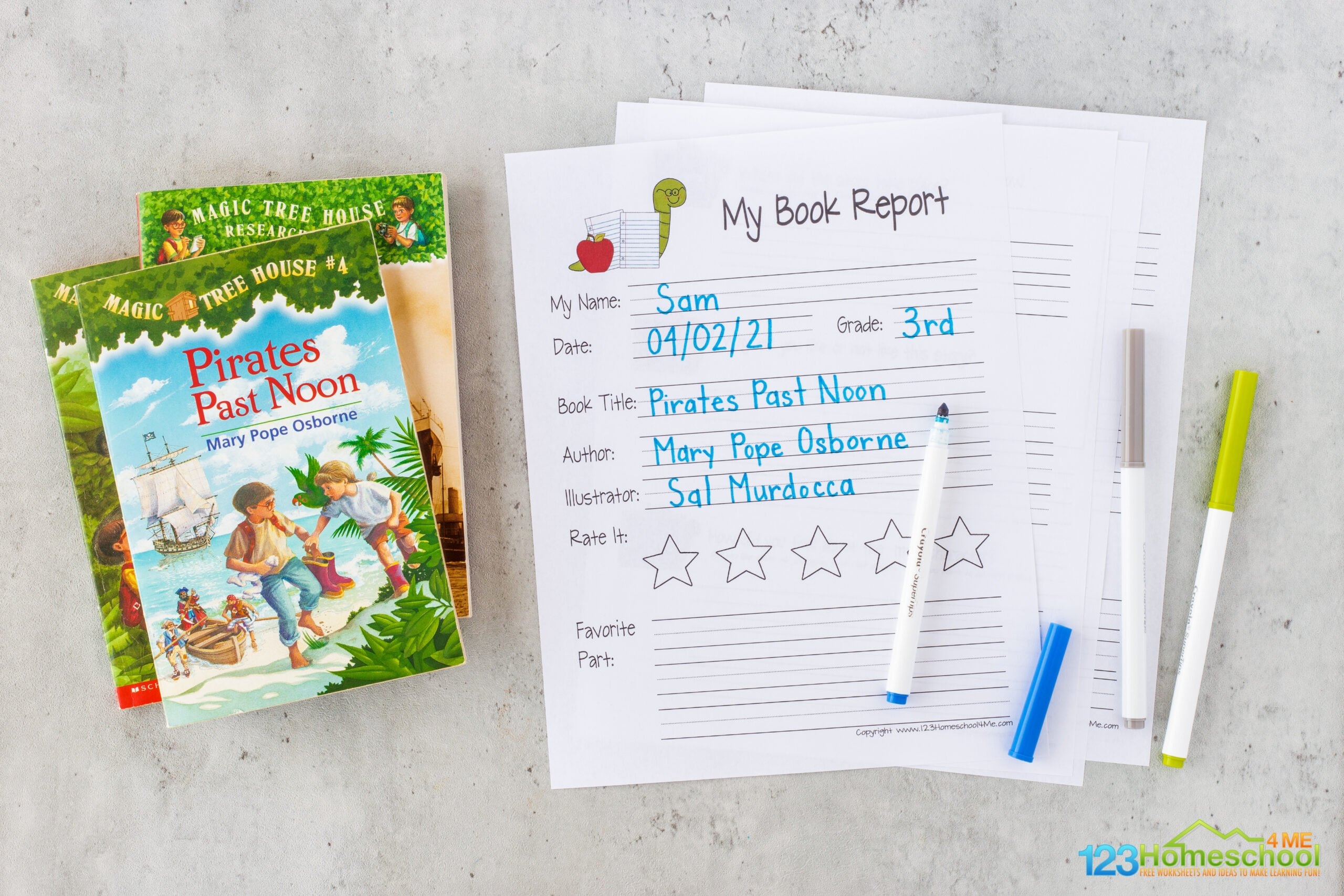  FREE Printable Book Report Template Pdf 1st 2nd 3rd 4th Grade