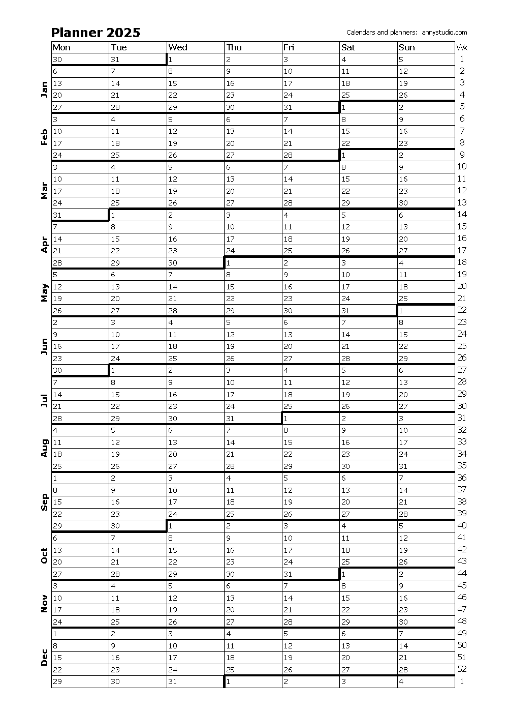 Free Printable Daily Planner 2025