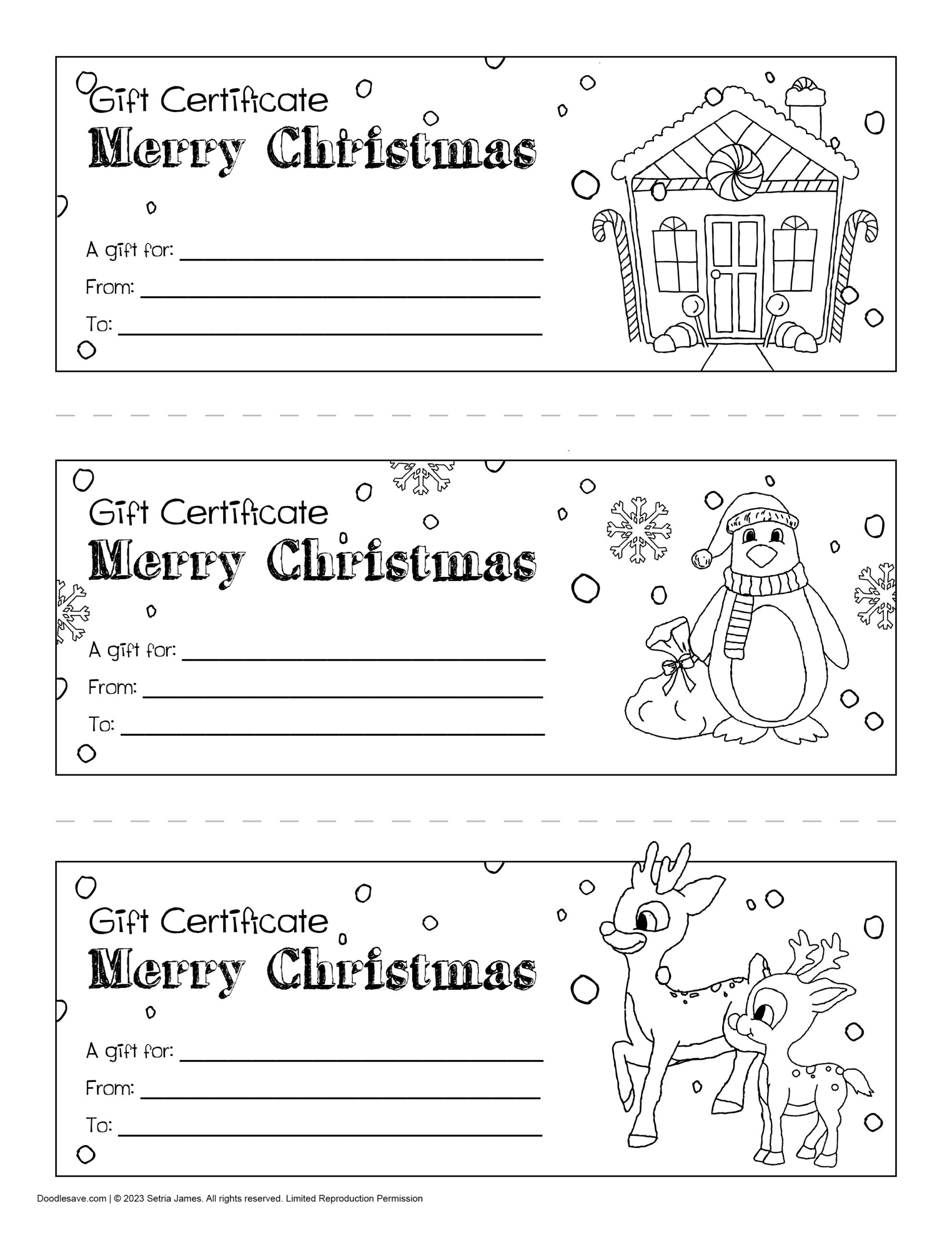 Free Printable Gift Certificate Template