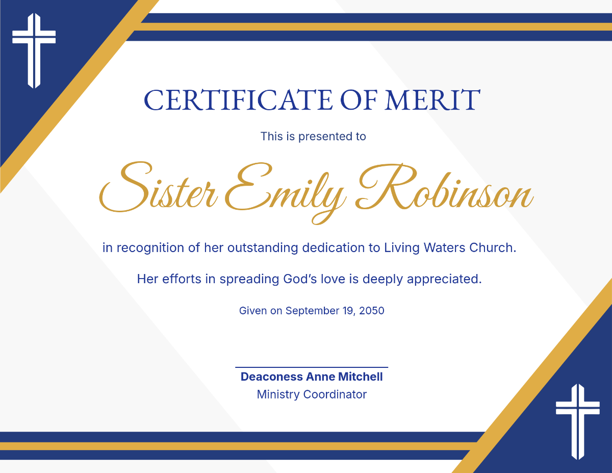 Free Printable Church Certificate Templates To Customize Online