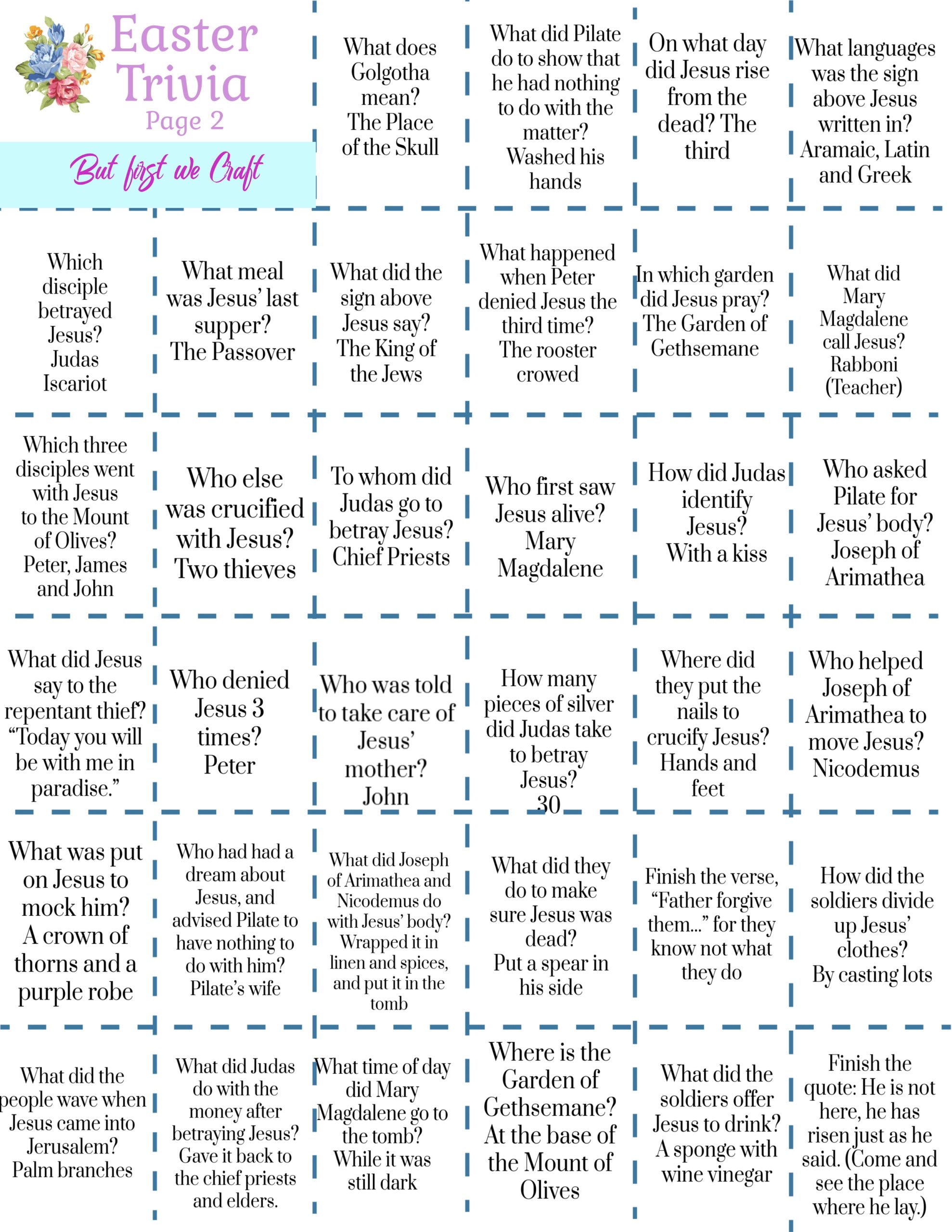 Easter Trivia Questions And Answers Printable