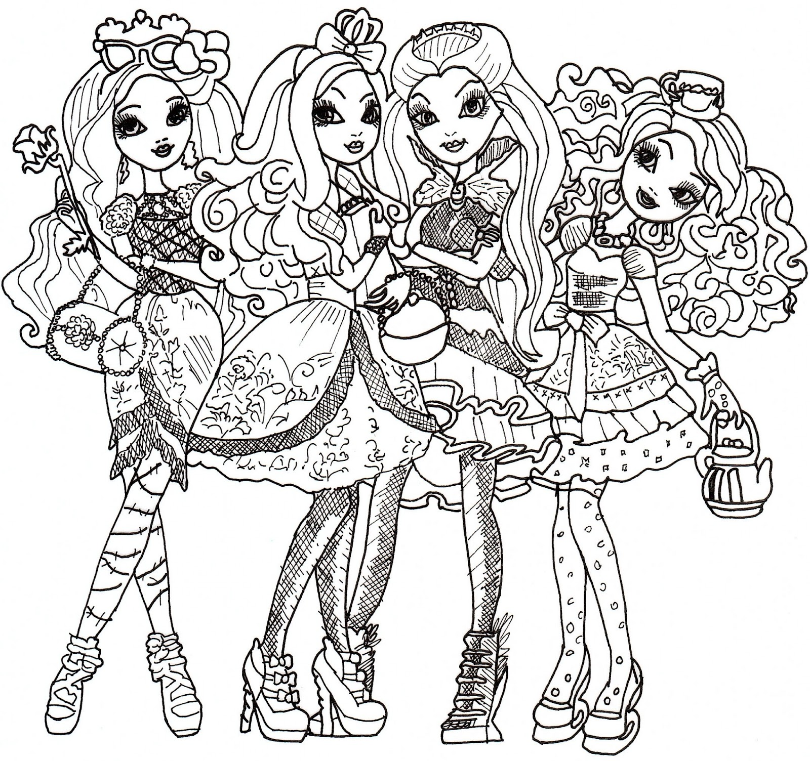 Free Printable Ever After High Coloring Pages Ever After High Coloring Sheet