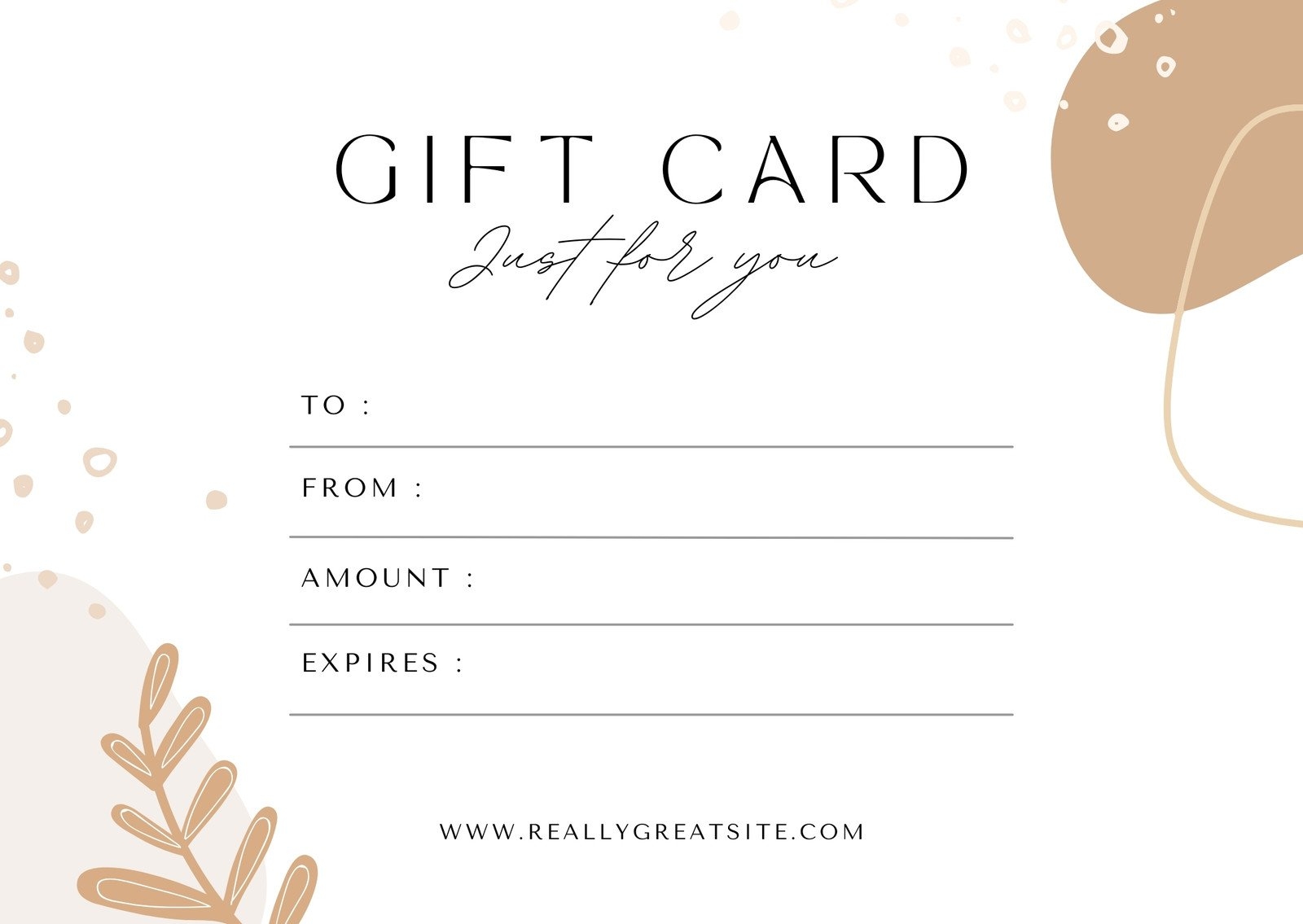 Free Gift Certificate Template Printable