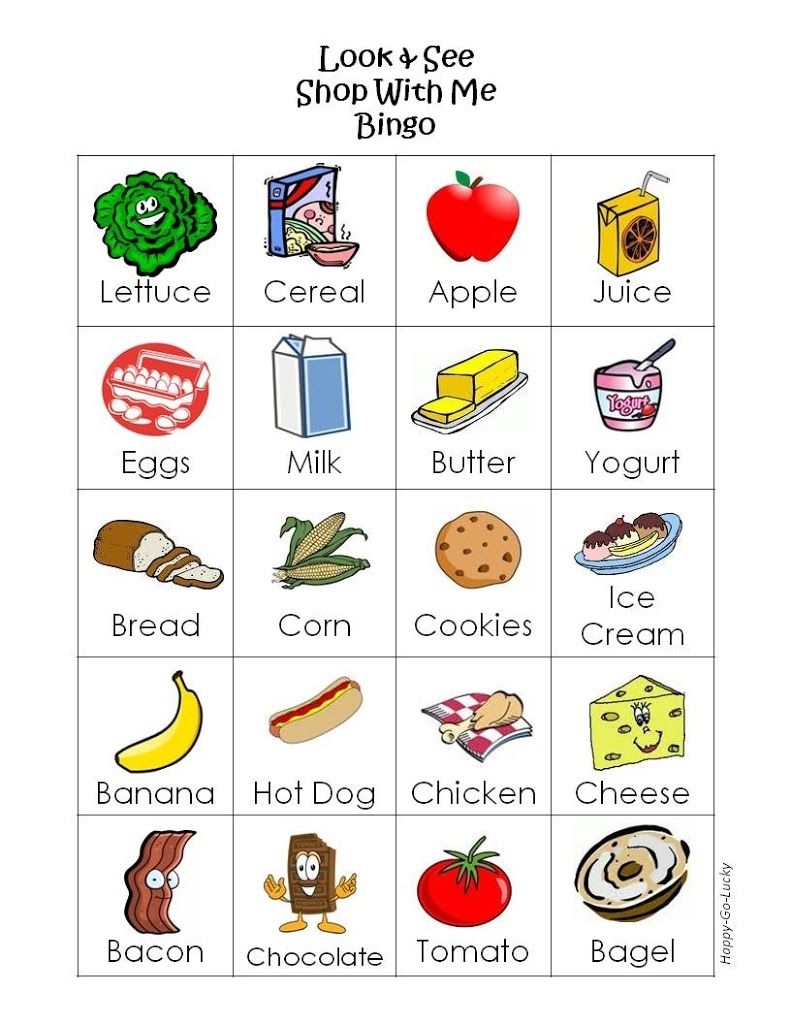 Free Printable Grocery Game U Create