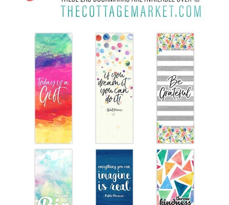 Free Printable Inspirational Quote Bookmarks The Cottage Market