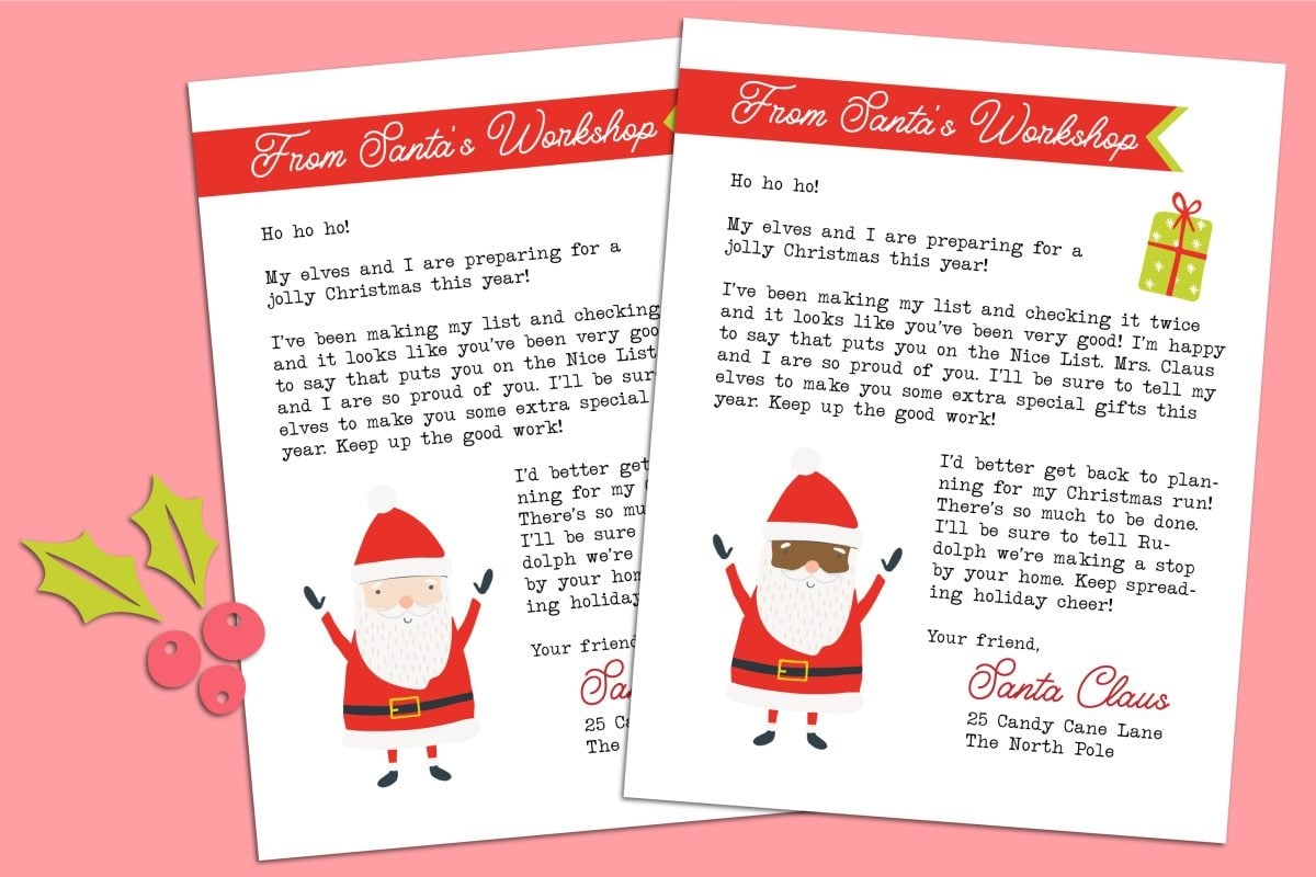 Letter From Santa Claus Free Printable