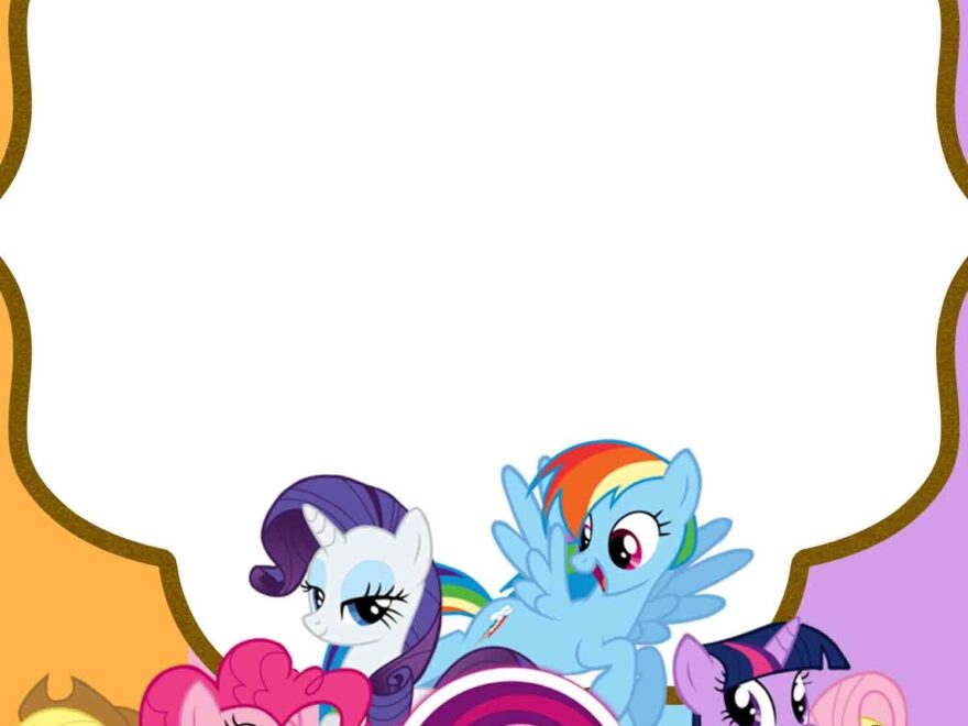 FREE Printable My Little Pony Summer Edition Invitations Worksheets Library