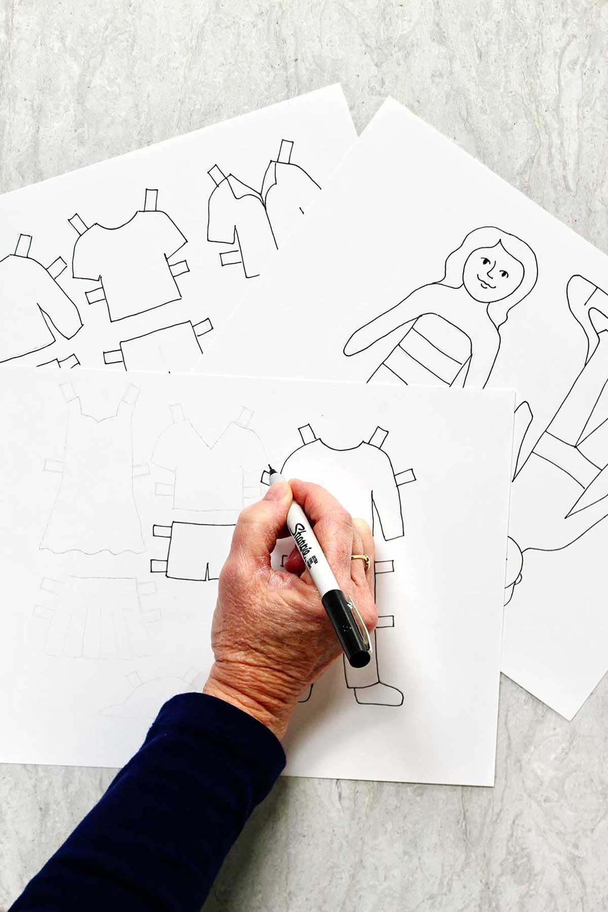 Free Printable Paper Dolls And Clothes To Color Welcome To Nana s