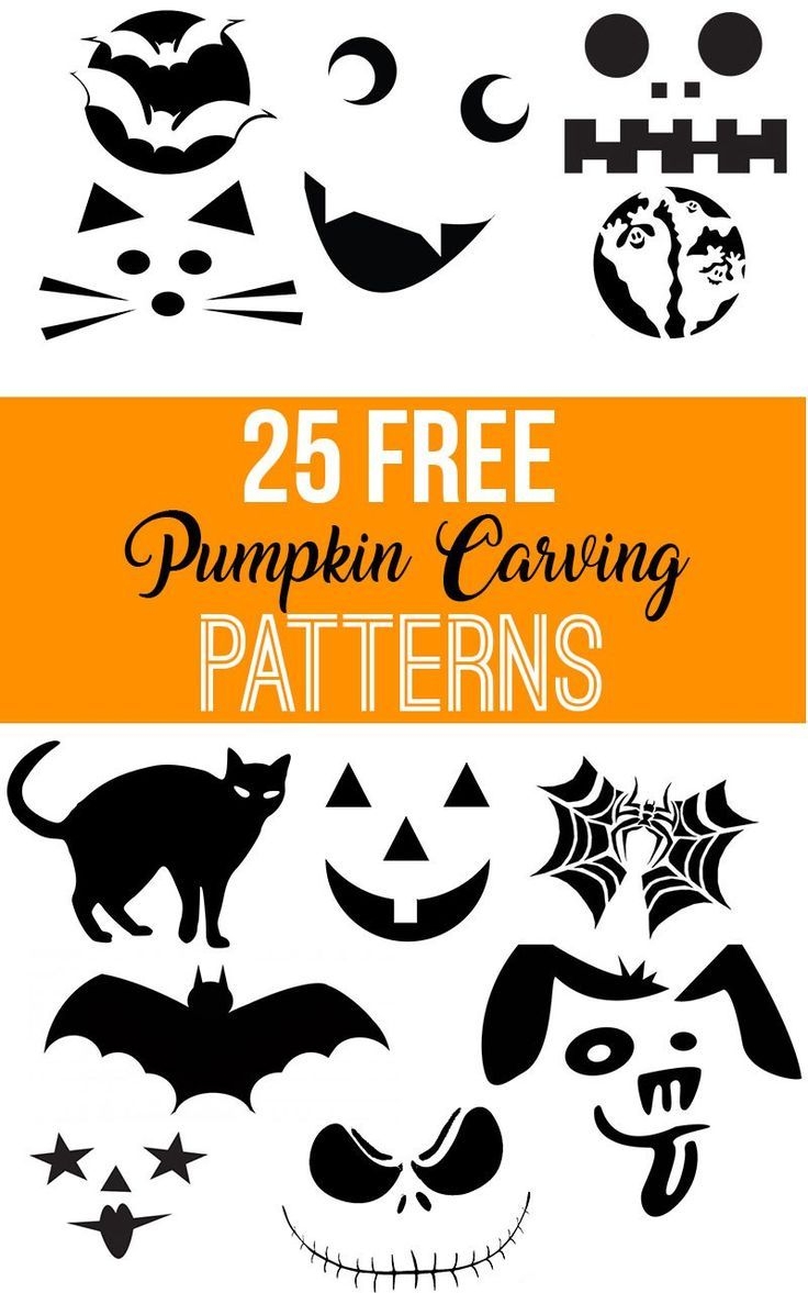 Easy Pumpkin Carving Templates Free Printable